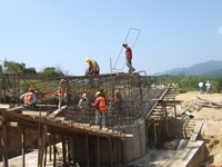 Bridge construction, Sta. María Colotepec