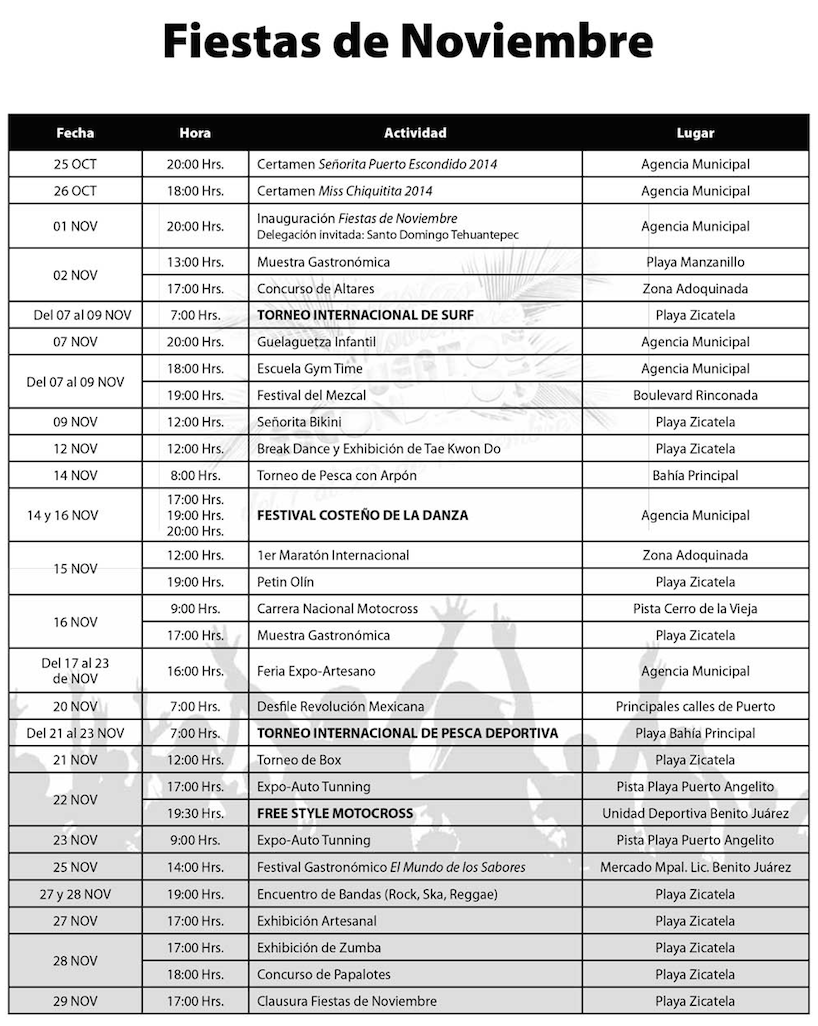 Fiestas de Noviembre