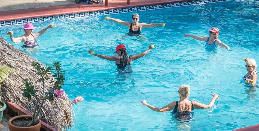 Judith Walker's Water Aerobics class