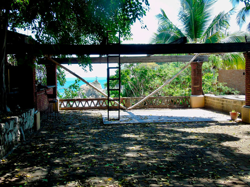 Remains of a coffee warehouse.