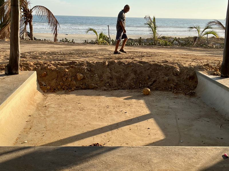 The boulevard in El Tomatal where the pool used to be, March 2. 2023.