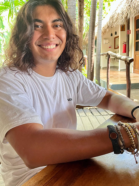 Miguel Ortiz at Selina on Zicatela.