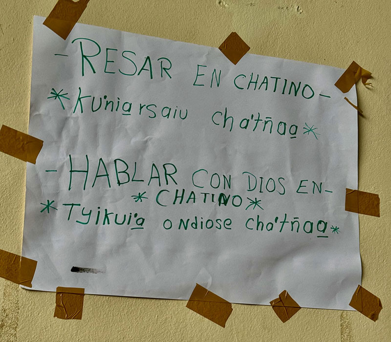 Interior de la iglesia de Santiago Yaitepec