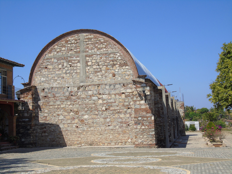 The colonial era church in San Pedro Tututepec sits on top of the Mixtec temple and palace complex.