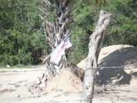 Causeway construction site